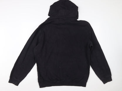 Champion Men's Black 2XL Pullover Hoodie with Logo Print