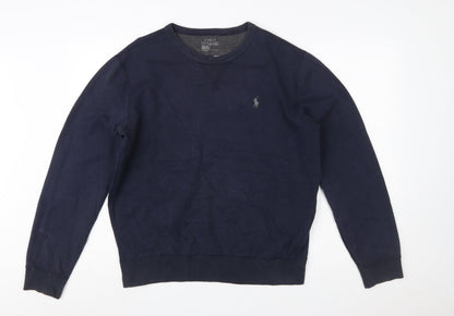 Polo Ralph Lauren Men's Blue Crew Neck Pullover Sweatshirt M