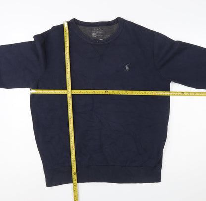 Polo Ralph Lauren Men's Blue Crew Neck Pullover Sweatshirt M