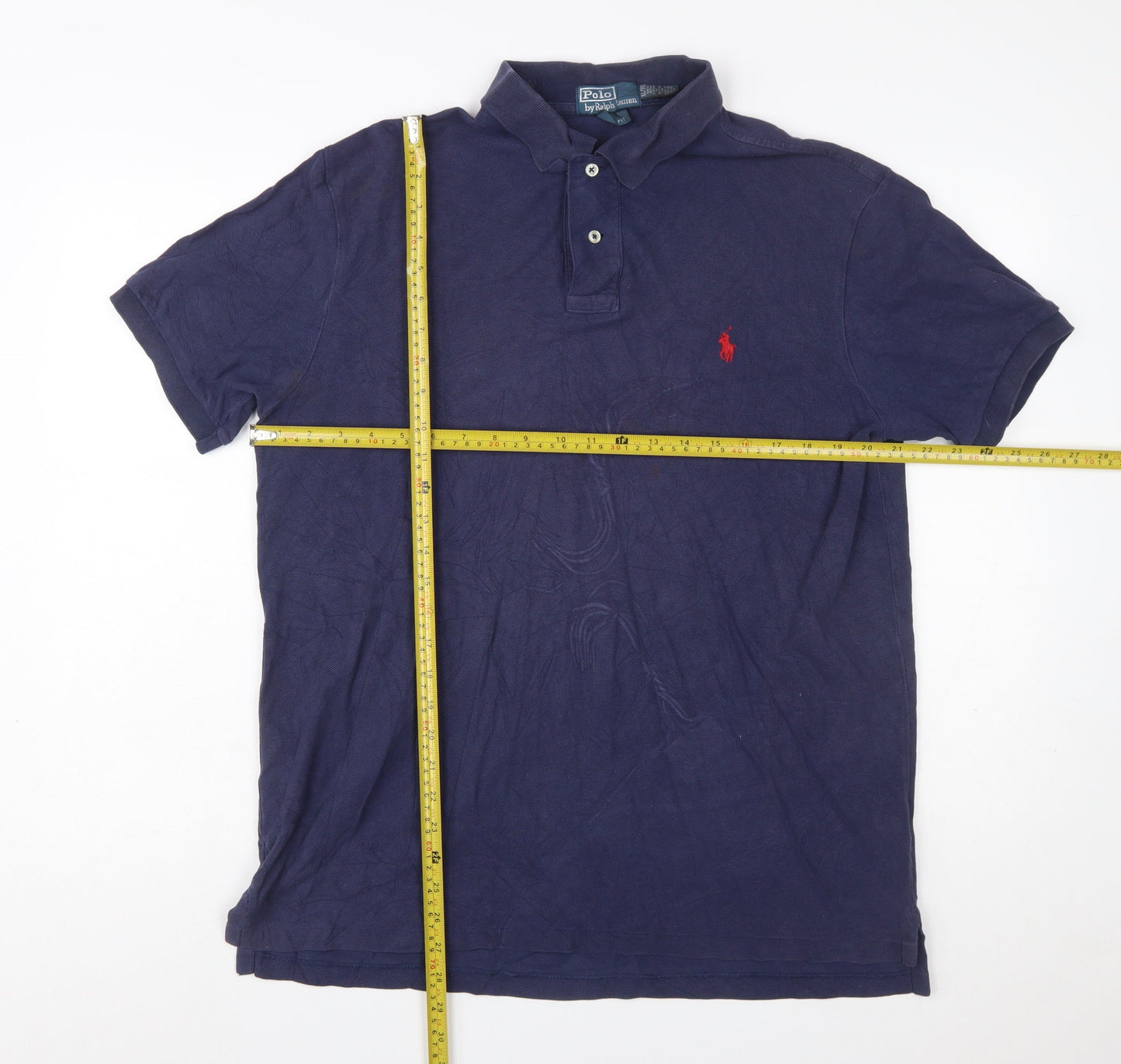 Ralph Lauren Men's Blue Short Sleeve Classic Cotton Polo Shirt XL