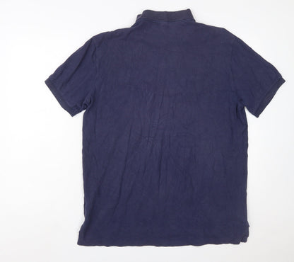 Ralph Lauren Men's Blue Short Sleeve Classic Cotton Polo Shirt XL