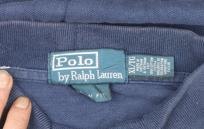 Ralph Lauren Men's Blue Short Sleeve Classic Cotton Polo Shirt XL