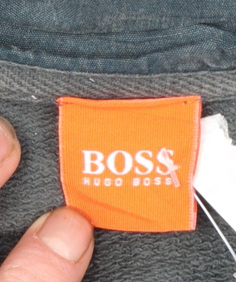 Hugo Boss Men's Green Full Zip Sweatshirt Size L