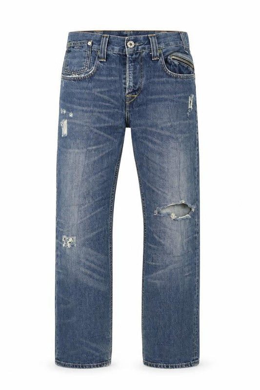 Levi’s 506 Standard Men’s Blue 30x30 Straight Leg Distressed Jeans