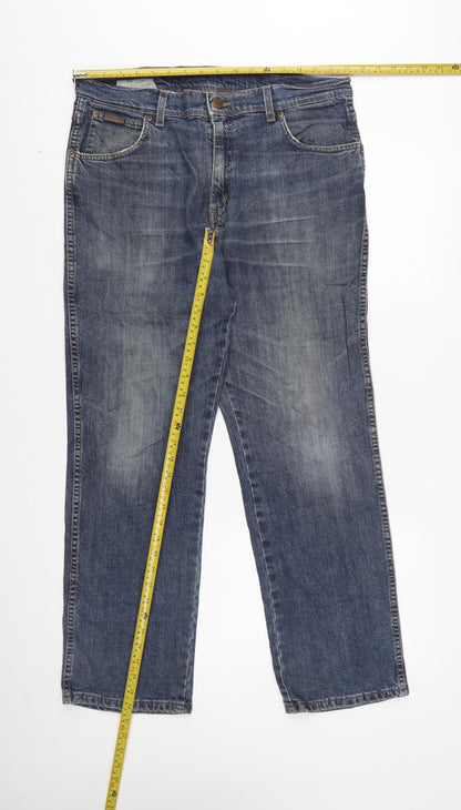 Wrangler Men's Blue Texas Stretch Regular Straight Jeans W35 L30