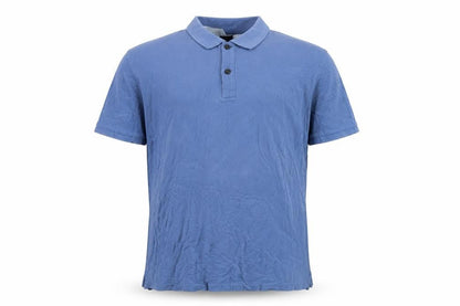 Hugo Boss Men's Blue Pima Cotton Polo Shirt Size L Classic Fit