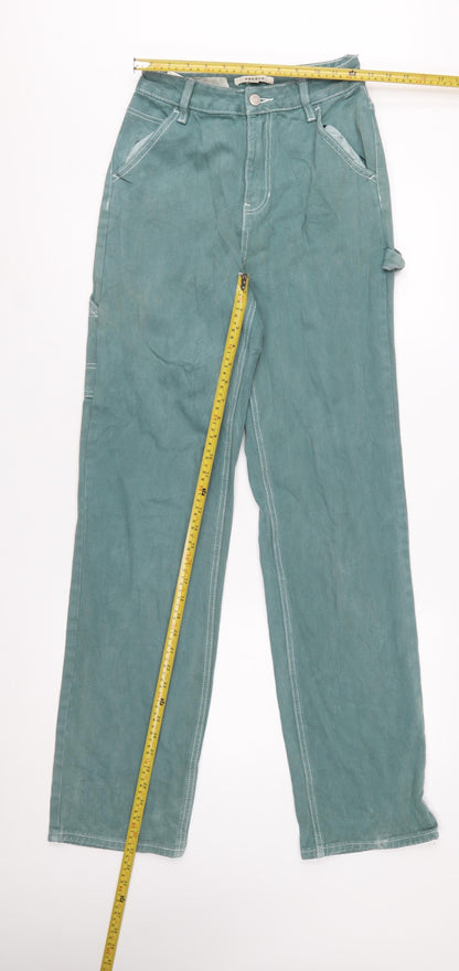 PACSUN Women’s Green Relaxed Straight Cotton Jeans Size 25