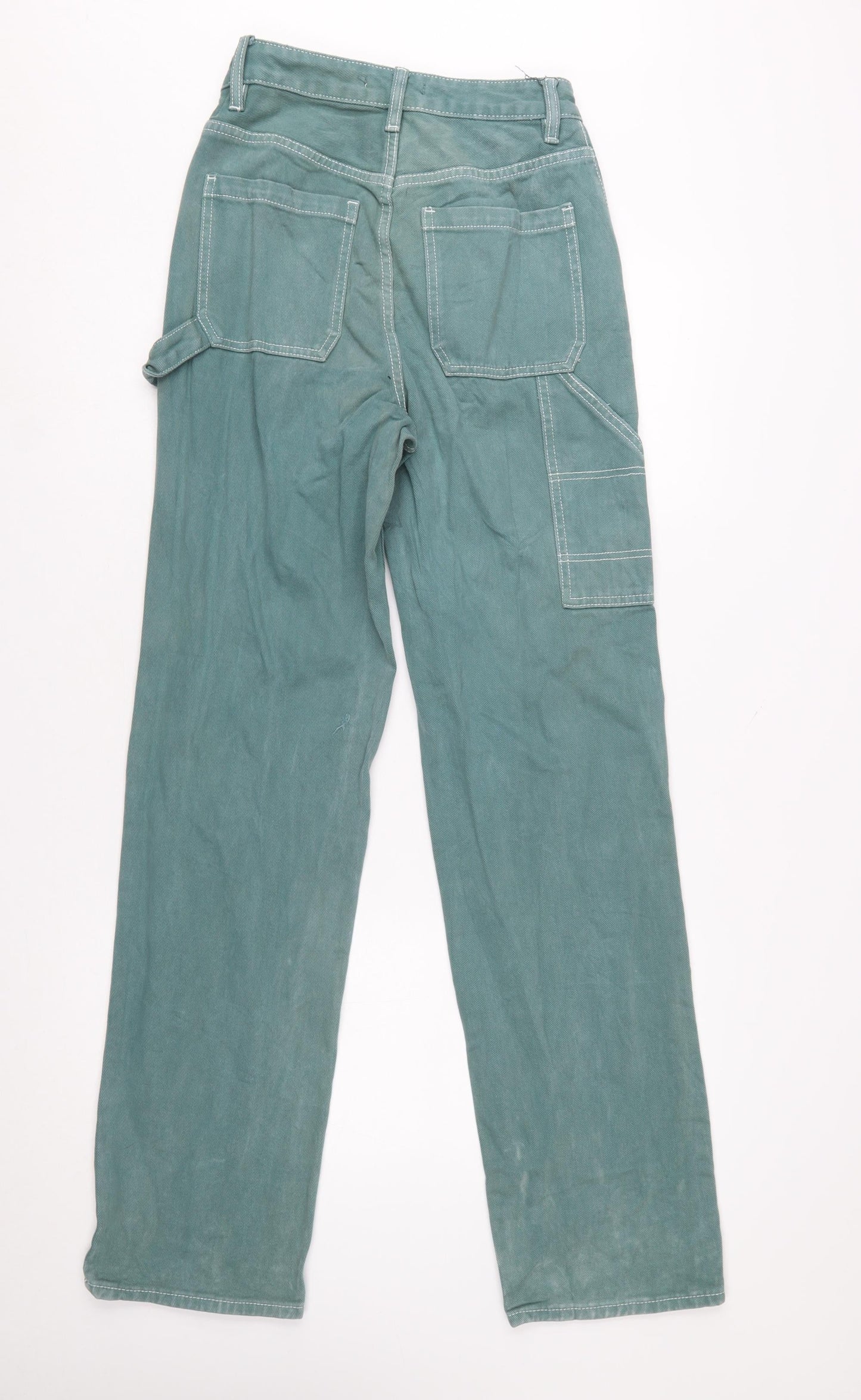 PACSUN Women’s Green Relaxed Straight Cotton Jeans Size 25