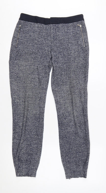 Tommy Hilfiger Women’s Blue Wool Blend Jogger Trousers Size 6