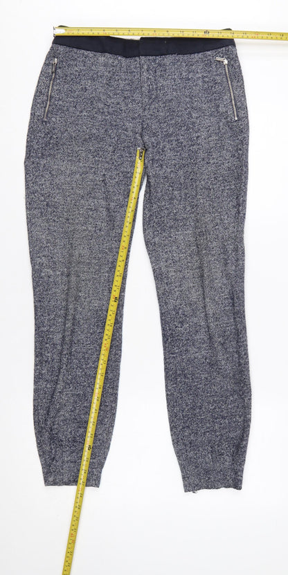 Tommy Hilfiger Women’s Blue Wool Blend Jogger Trousers Size 6