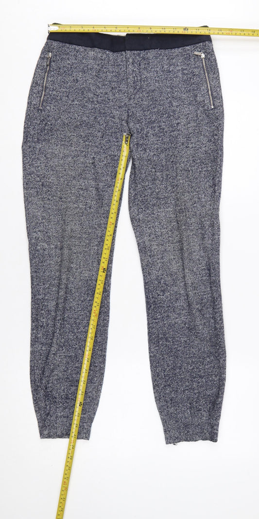 Tommy Hilfiger Women’s Blue Wool Blend Jogger Trousers Size 6