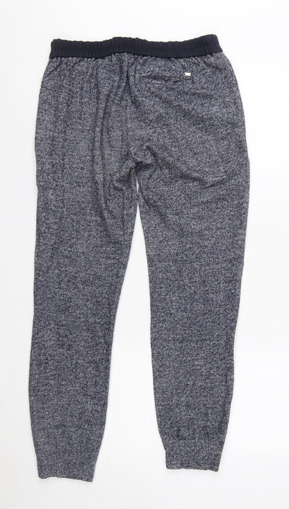 Tommy Hilfiger Women’s Blue Wool Blend Jogger Trousers Size 6