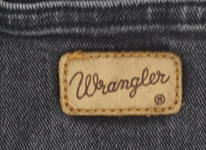 Wrangler Men's Black Jeans W44 L34 Texas Stretch Denim Straight Fit