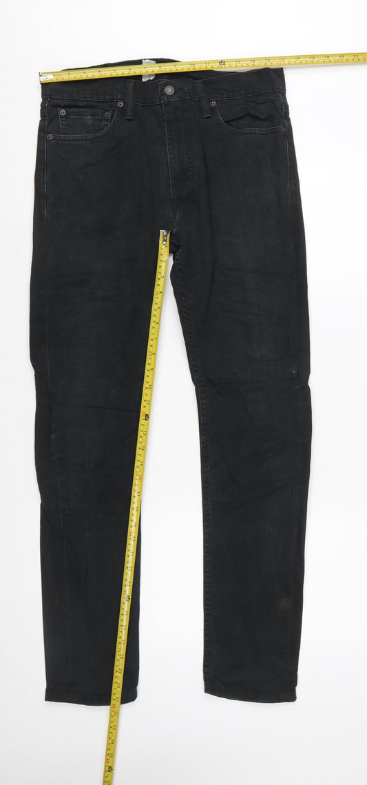 Levi Strauss & Co Men's Black 510 Skinny Jeans W32 L34