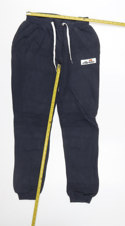 Ellesse Men's Blue Jogger Sweatpants S Cotton Blend