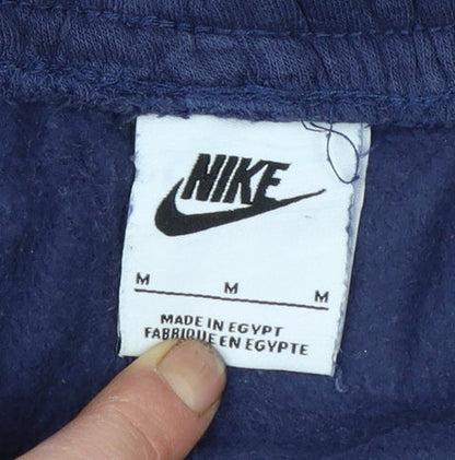 Nike Men Navy Blue Cargo Joggers Medium Cotton Blend