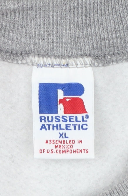 Russell Athletic Men's Grey XL Pullover Sports Sweatshirt