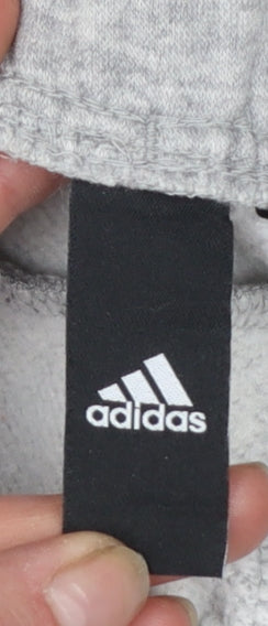 Adidas Womens Grey Jogger Trousers Size M Sports Stripe Casual