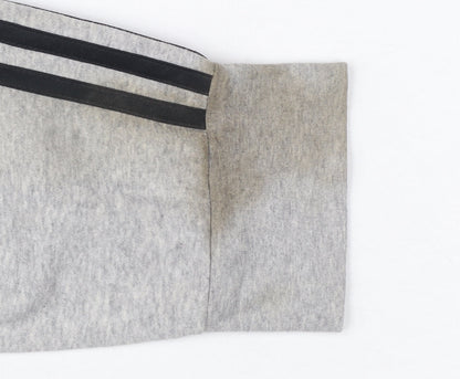 Adidas Womens Grey Jogger Trousers Size M Sports Stripe Casual