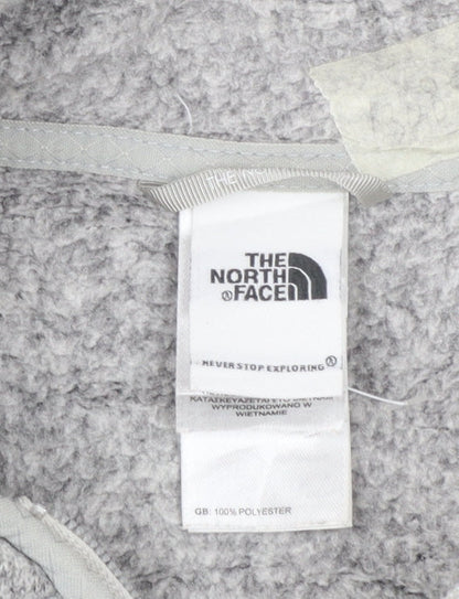 The North Face Womens Grey Fleece Full Zip Jacket Size M