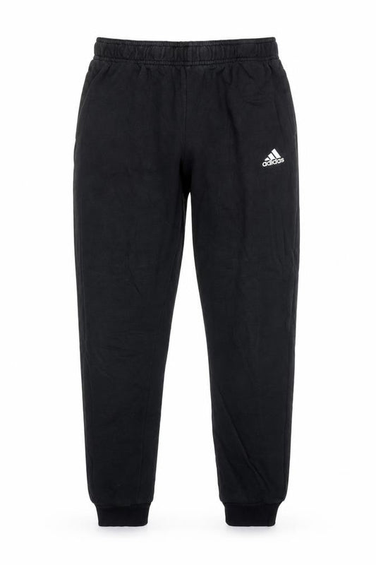 adidas Boys Black Jogger Trousers 13-14 Years Elastic Waist Fleece Pants