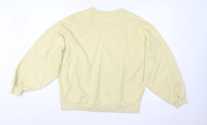 Puma Women’s Yellow Crew Neck Pullover Sweatshirt Size S