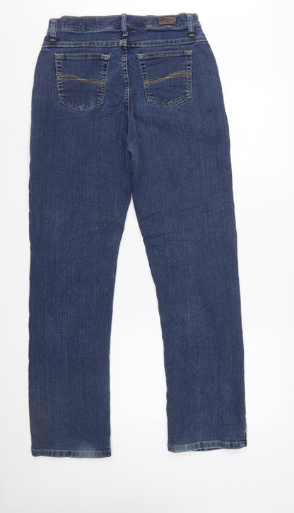 Lee Riders Womens Blue Size 8 Straight Leg Stretch Jeans