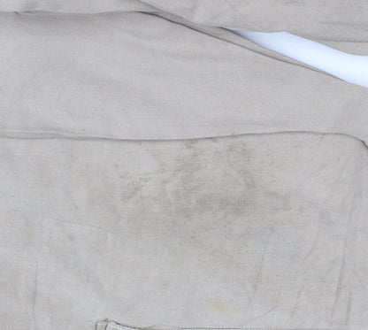 Wrangler Men's Beige Cargo Trousers 36x30 Relaxed Fit Cotton