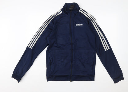 Adidas Men's Blue Full Zip Sports Sweatshirt Size S