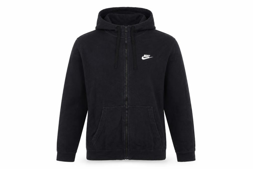 Nike Men's Black Full Zip Hoodie Size M Fleece Sportswear