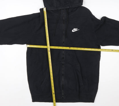 Nike Men's Black Full Zip Hoodie Size M Fleece Sportswear