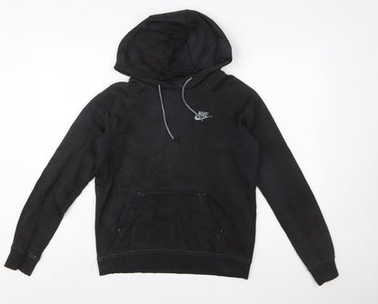 Nike Men's Black XS Pullover Hoodie Fleece Logo Sweatshirt