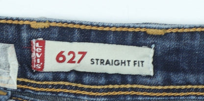 Levi's Women's Blue 627 Straight Fit Jeans Size 12 Medium Wash