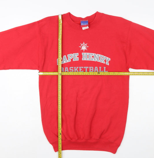 Champion Women's Red Cape Henry Basketball Pullover Sweatshirt Size S