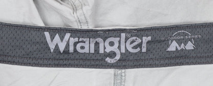 Wrangler Men's Grey Outdoor Cargo Shorts Size 40 Cotton Blend