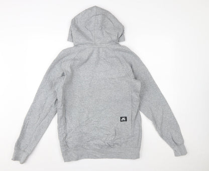 Nike SB Men's Grey XS Pullover Hoodie with Logo