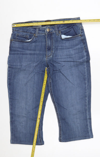 Lee Women’s Blue Denim Bermuda Shorts Size 10 Regular Fit