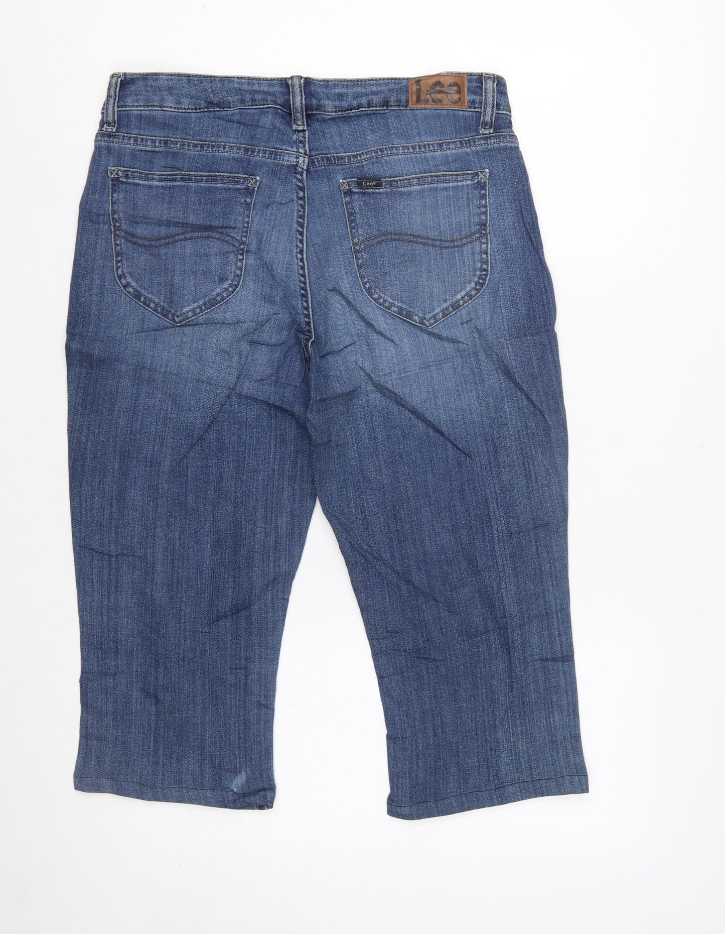 Lee Women’s Blue Denim Bermuda Shorts Size 10 Regular Fit