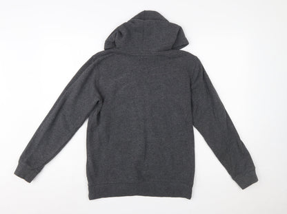 Champion Boys Dark Grey Pullover Hoodie L (14/16) Cotton Blend Sweatshirt