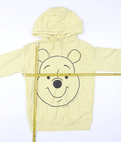 Disney Women 2XS Yellow Pullover Hoodie Winnie the Pooh Design