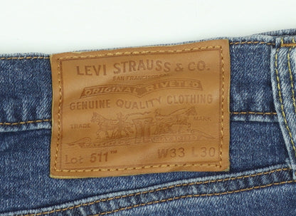 Levi's 511 Men's Blue Slim Fit Jeans W33 L30 Denim