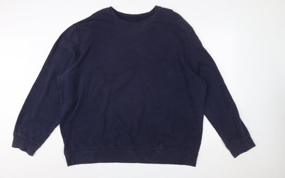 Everlast Men's Blue 2XL Pullover Crew Neck Sweatshirt