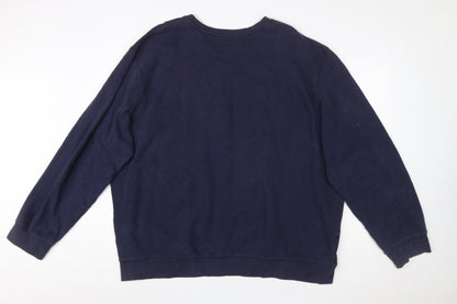 Everlast Men's Blue 2XL Pullover Crew Neck Sweatshirt