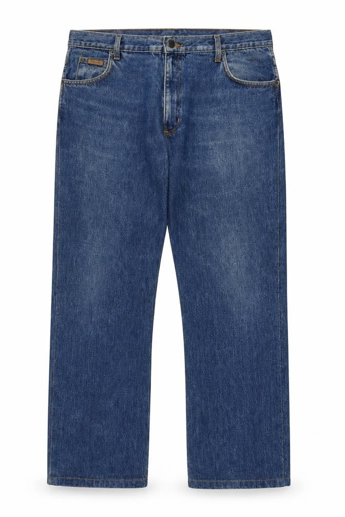 Wrangler Men's Blue Regular Fit Straight Jeans W38 L30