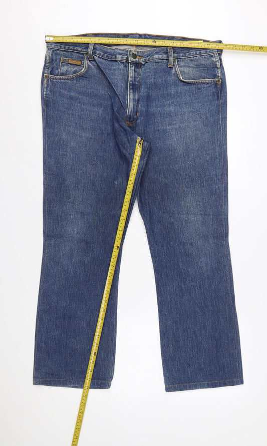 Wrangler Men's Blue Regular Fit Straight Jeans W38 L30
