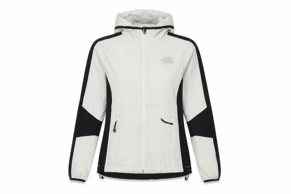 The North Face Womens XS Beige & Black Full Zip Hooded Sweatshirt