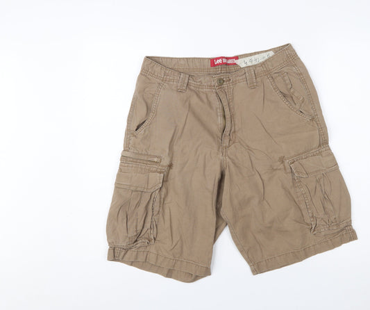 Lee Dungarees Men’s Beige Cargo Shorts Size 32 Regular Cotton