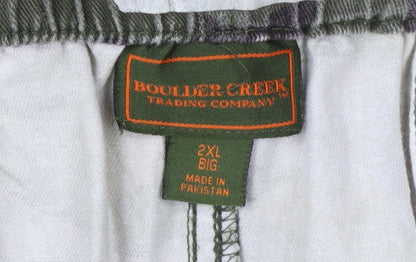 Boulder Creek Men’s Green Camouflage 2XL Cargo Shorts