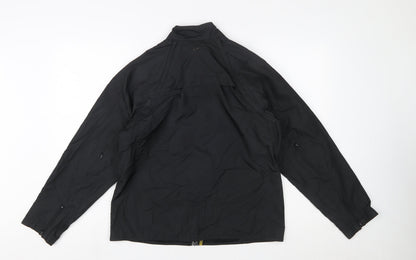 Nike Women Black L Clima-Fit Windbreaker Jacket Lightweight Full Zip