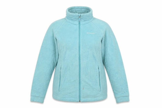Columbia Women's Blue Fleece Zip Jacket Size 14 Lightweight Outdoor
